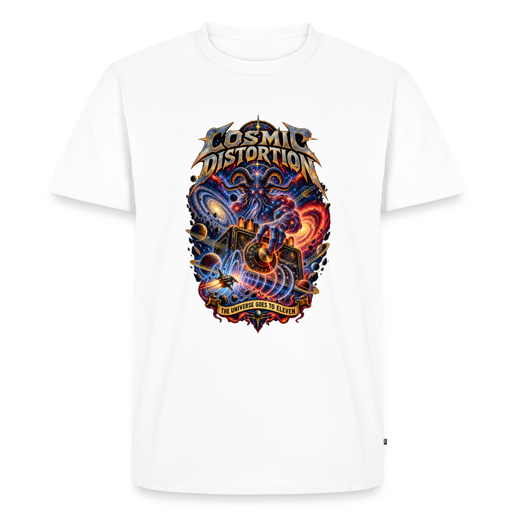 Cosmic Distortion Männer Premium T-Shirt - Weiß
