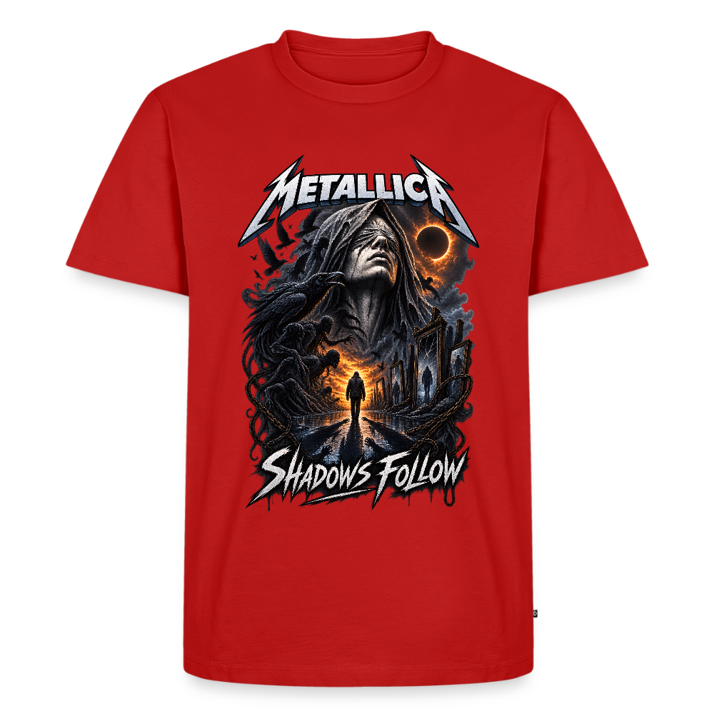 Metallica Shadows Follow Männer Premium T-Shirt - Rot