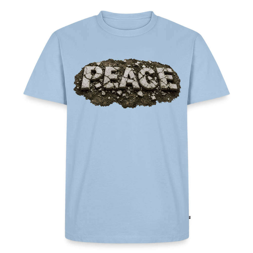 PEACE in Trümmern | Männer Premium T-Shirt - Hellblau