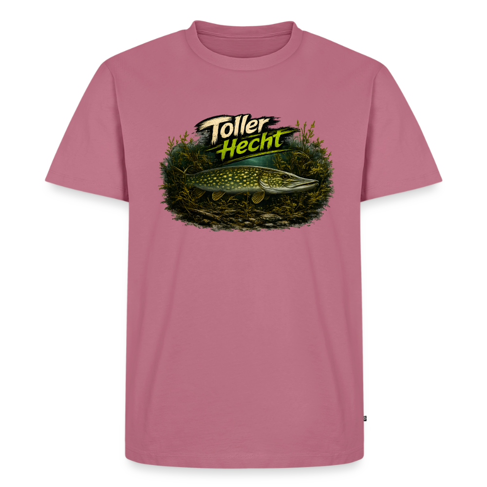Toller Hecht – Hecht Motiv Angler | Männer Premium T-Shirt - Mauve