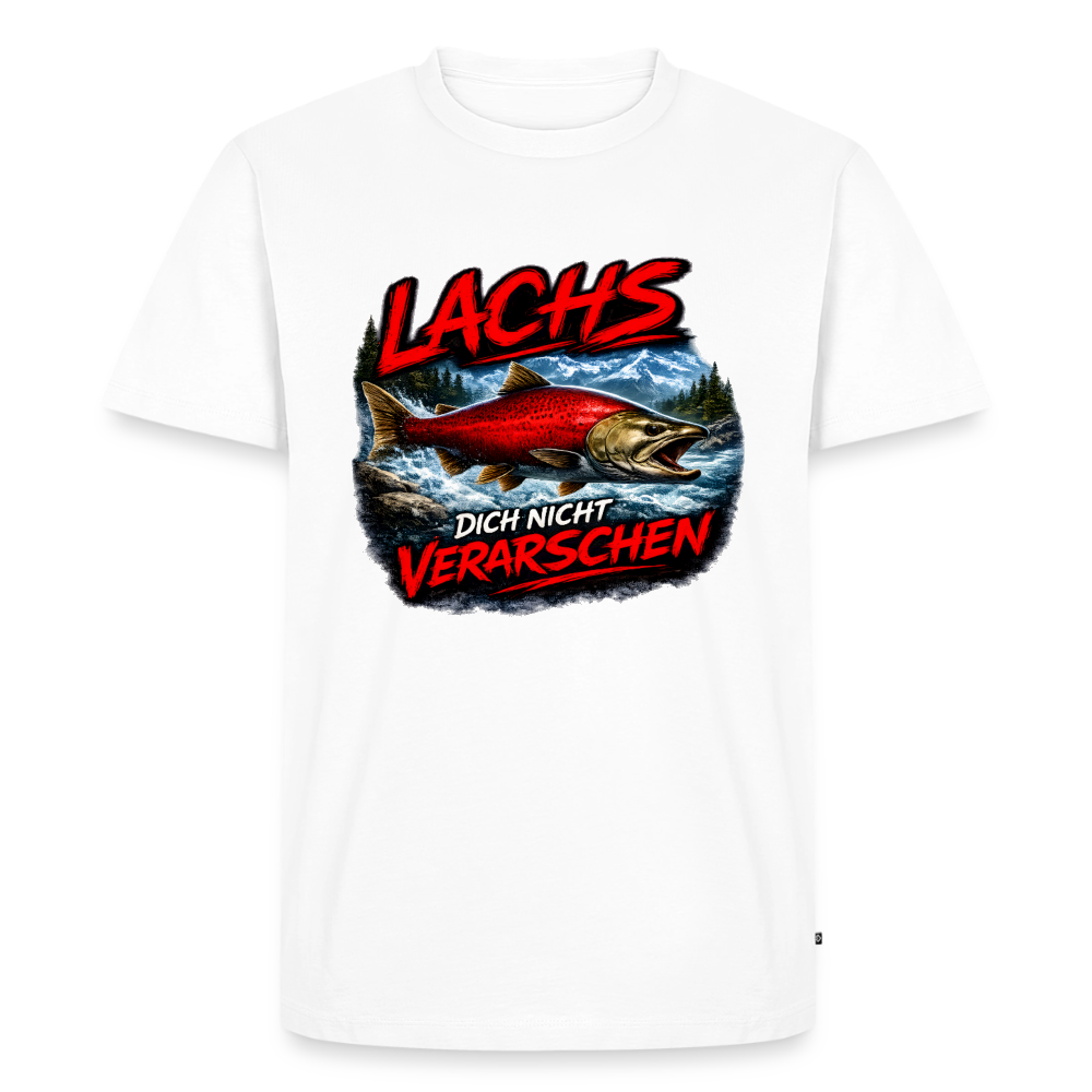 Lachs dich nicht verarschen | Männer Premium T-Shirt - Weiß