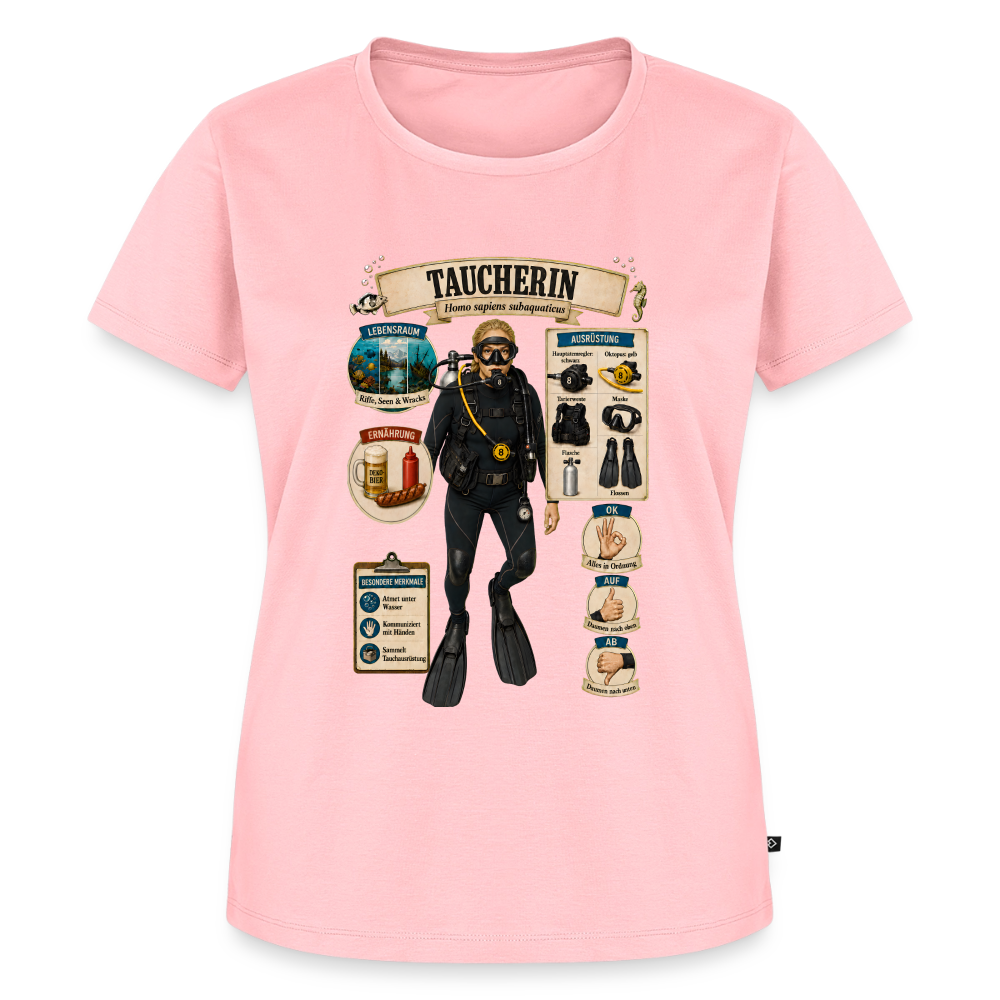 Taucherin – Homo sapiens subaquaticus | Frauen Premium T-Shirt - Rosa