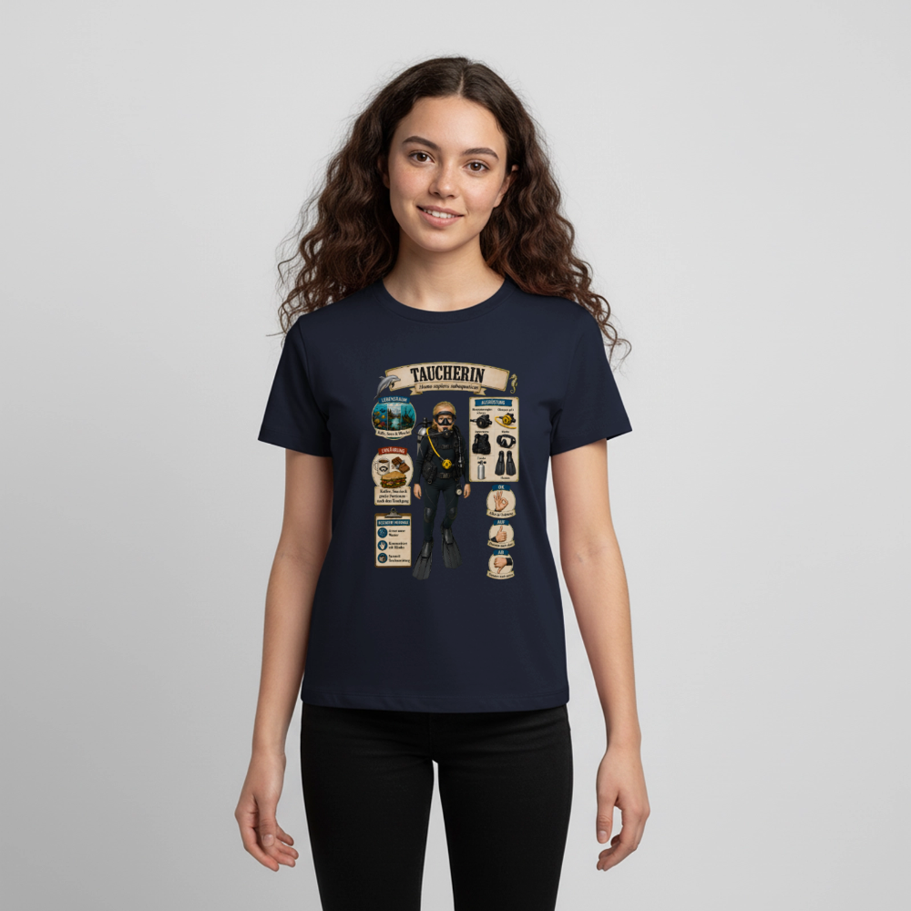 Kleine Taucherin – Homo sapiens subaquaticus | Teenager Premium T-Shirt - Navy