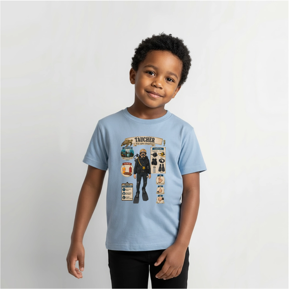 Kleiner Taucher – Homo sapiens subaquaticus | Kinder Premium T-Shirt - Hellblau