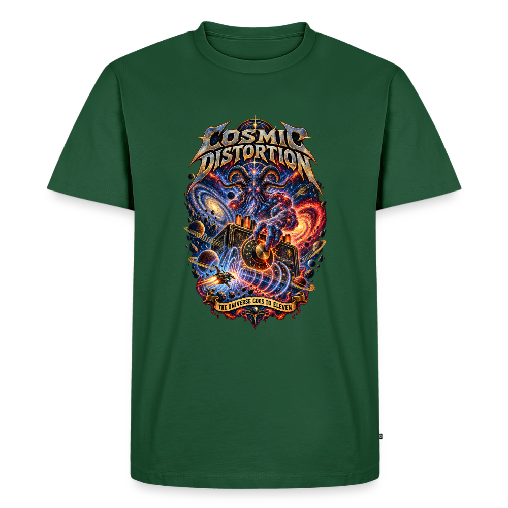 Cosmic Distortion Männer Premium T-Shirt - Flaschengrün