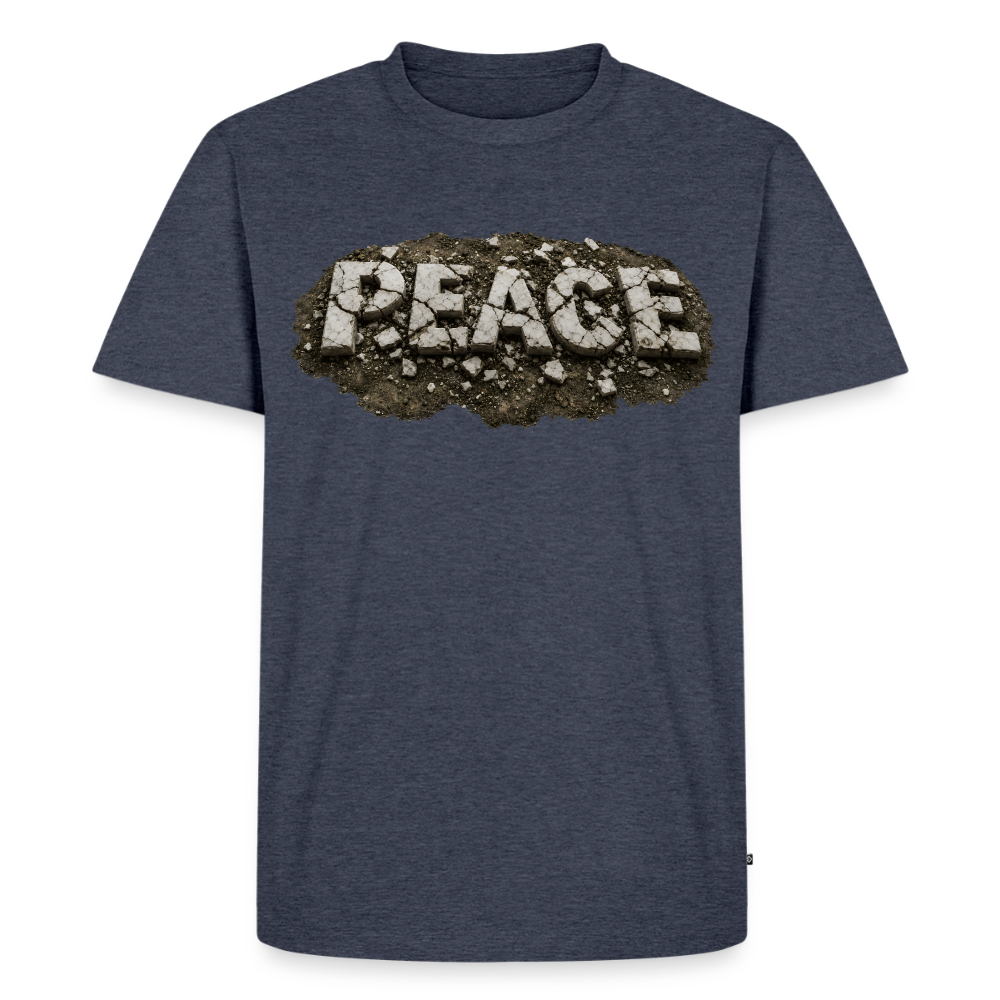PEACE in Trümmern | Männer Premium T-Shirt - Jeansblau 