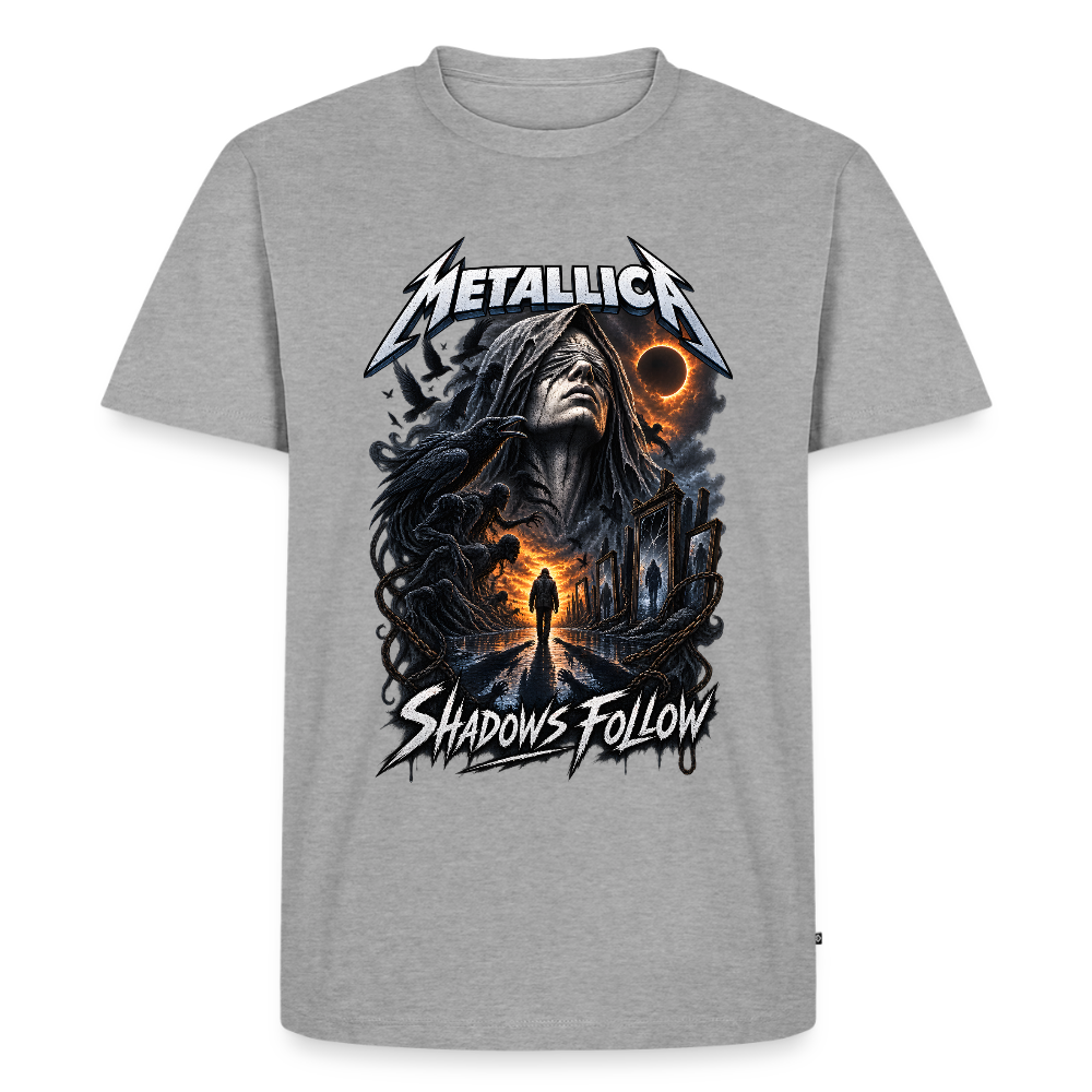 Metallica Shadows Follow Männer Premium T-Shirt - Grau meliert