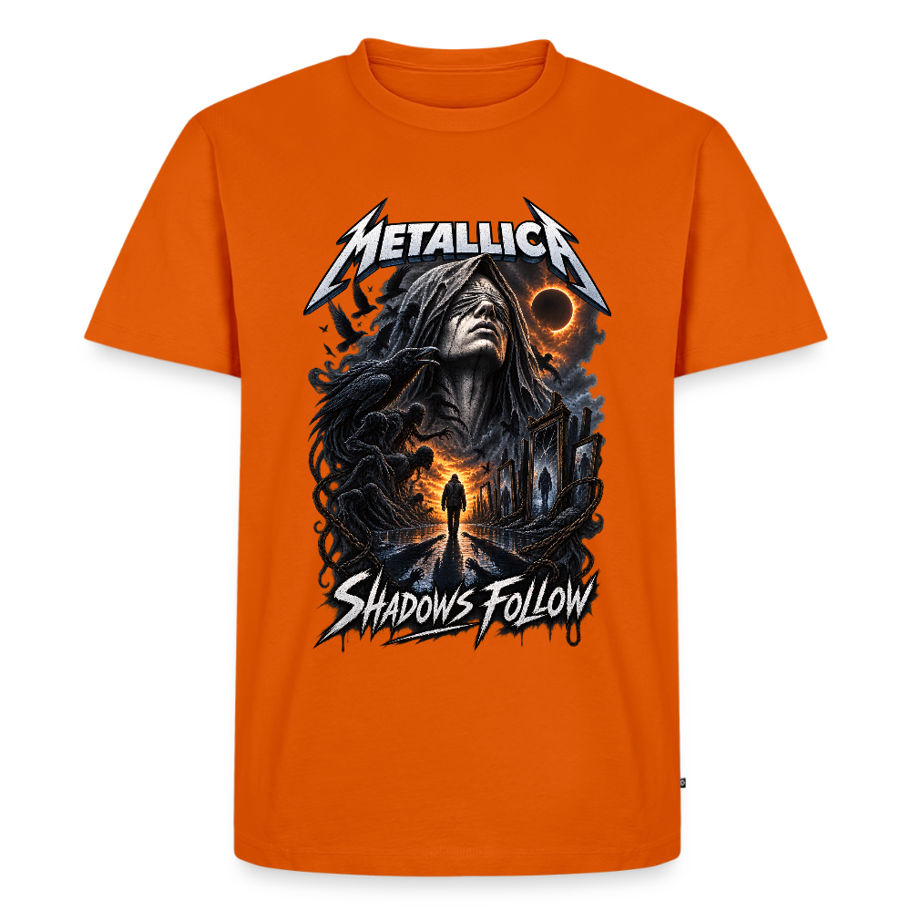 Metallica Shadows Follow Männer Premium T-Shirt - Orange 