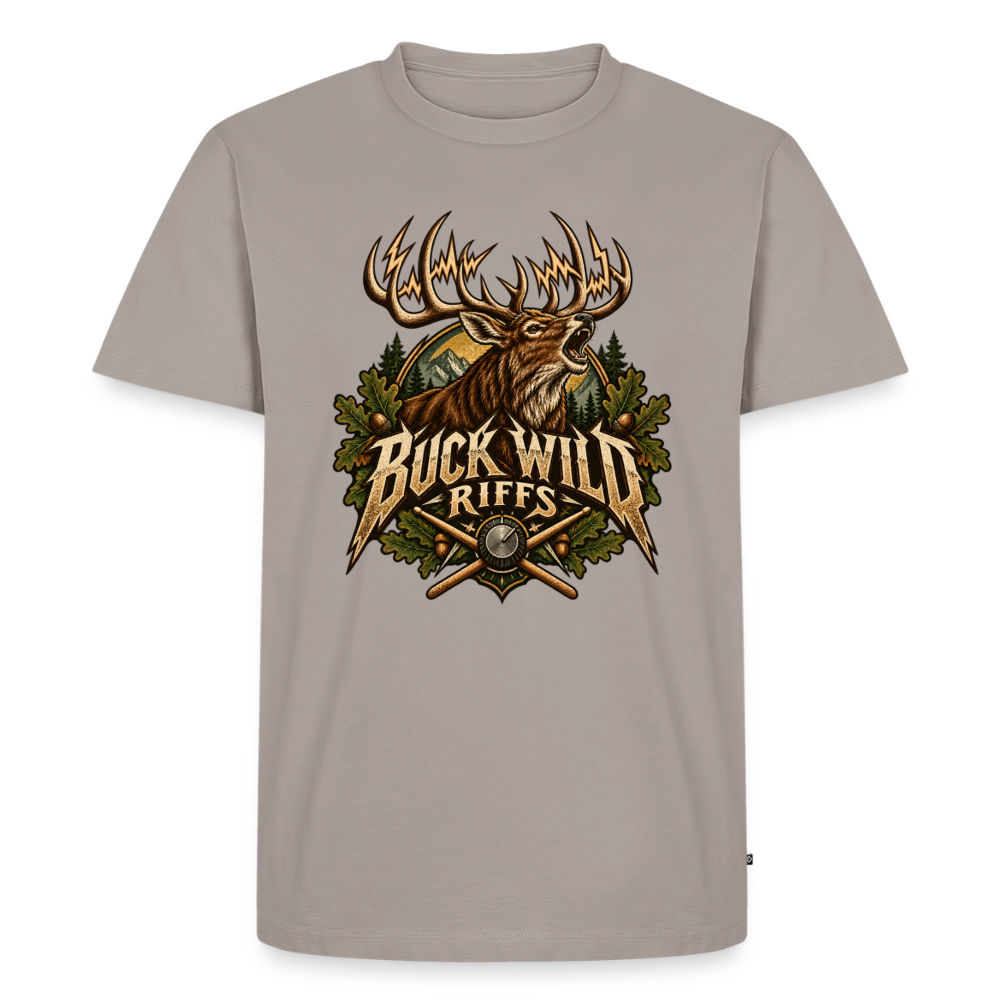 Buck Wild Riffs – Lautstärke in freier Wildbahn | Männer Premium T-Shirt - Taupe