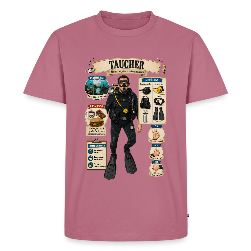 Taucher – Homo sapiens subaquaticus | Männer Premium T-Shirt - Mauve