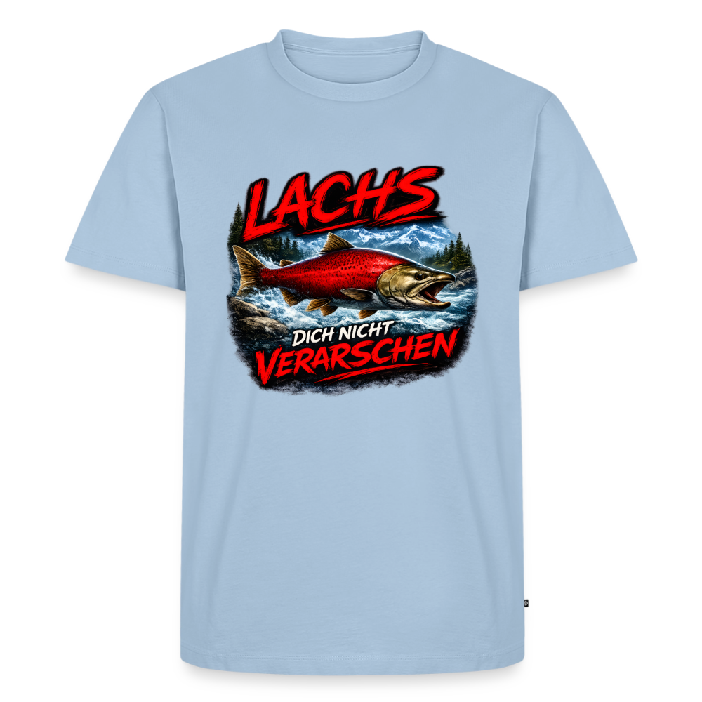 Lachs dich nicht verarschen | Männer Premium T-Shirt - Hellblau