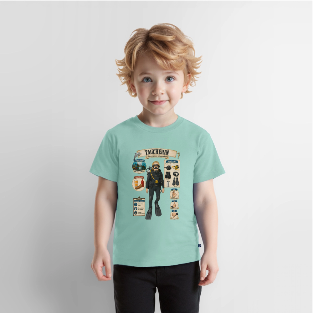 Kleine Taucherin – Homo sapiens subaquaticus | Kinder Premium T-Shirt - Mint 
