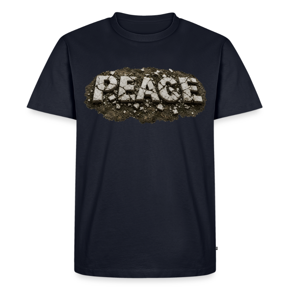 PEACE in Trümmern | Männer Premium T-Shirt - Navy
