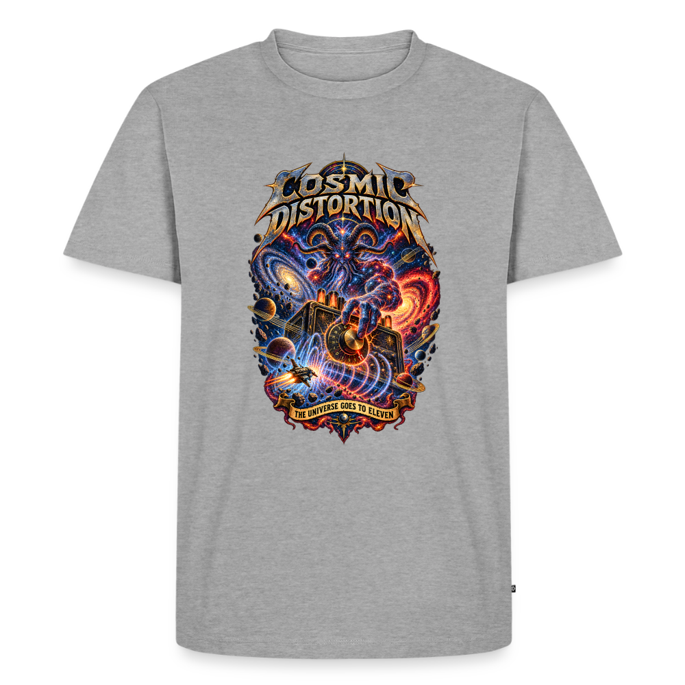 Cosmic Distortion Männer Premium T-Shirt - Grau meliert