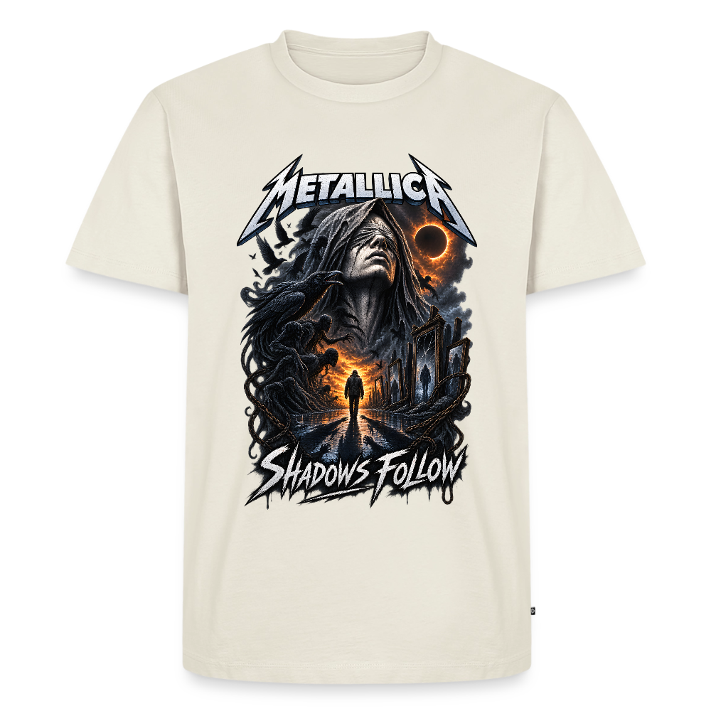 Metallica Shadows Follow Männer Premium T-Shirt - Naturweiß