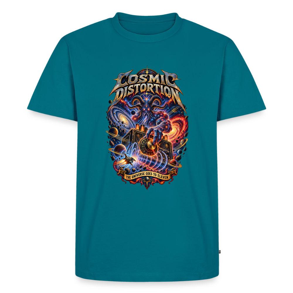 Cosmic Distortion Männer Premium T-Shirt - Petrol