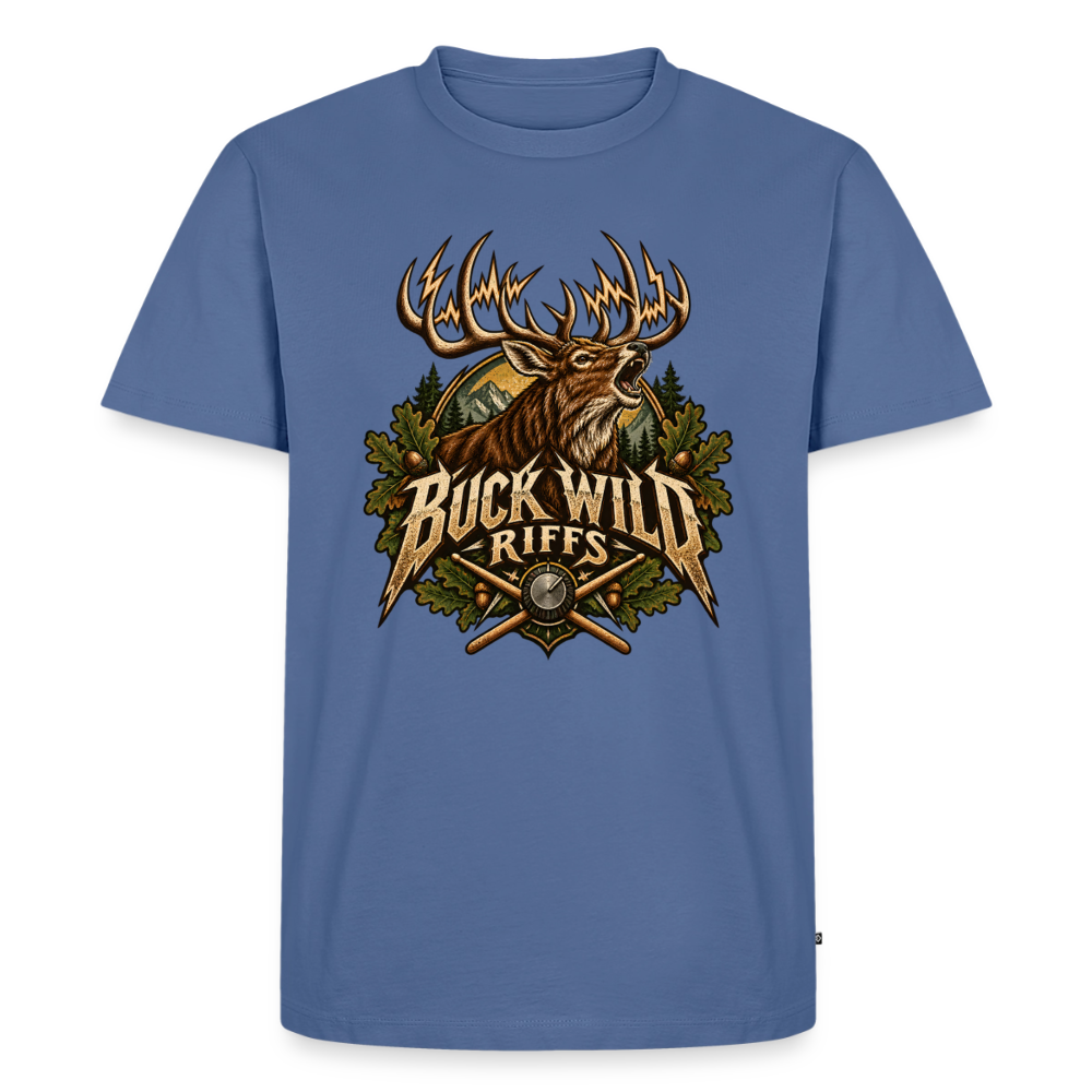 Buck Wild Riffs – Lautstärke in freier Wildbahn | Männer Premium T-Shirt - Taubenblau