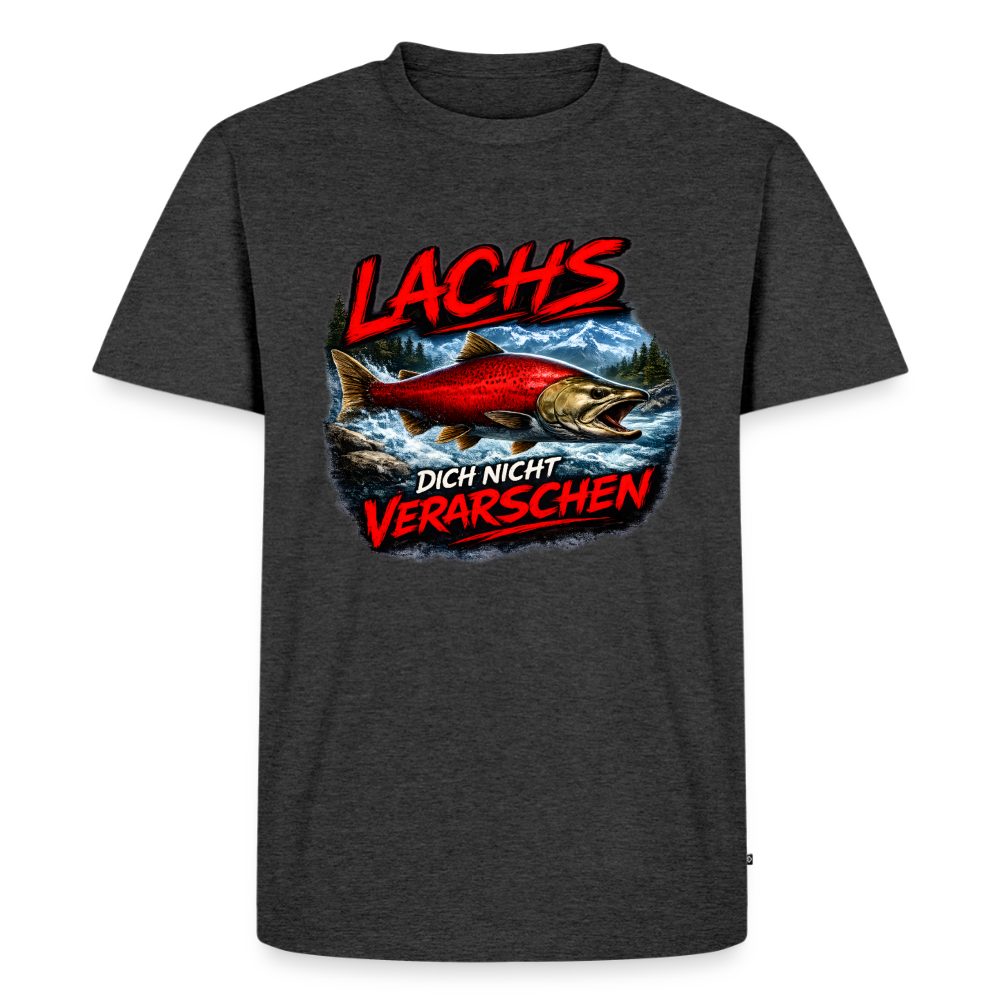 Lachs dich nicht verarschen | Männer Premium T-Shirt - Anthrazit meliert