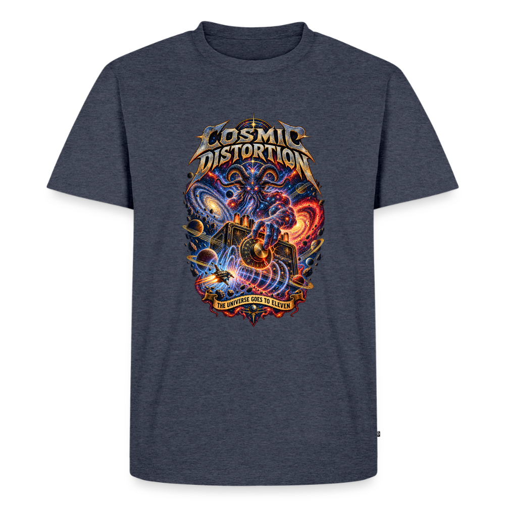 Cosmic Distortion Männer Premium T-Shirt - Jeansblau 
