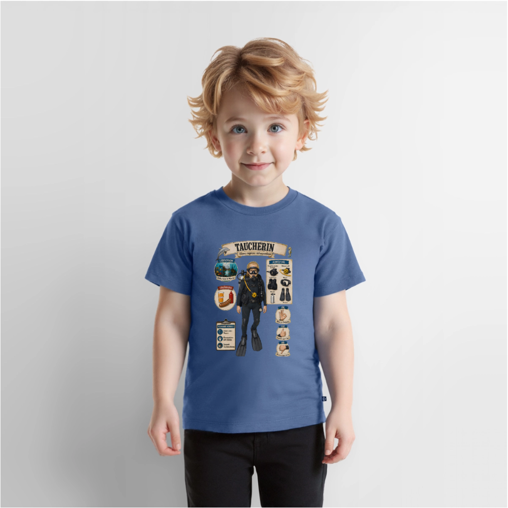 Kleine Taucherin – Homo sapiens subaquaticus | Kinder Premium T-Shirt - Taubenblau