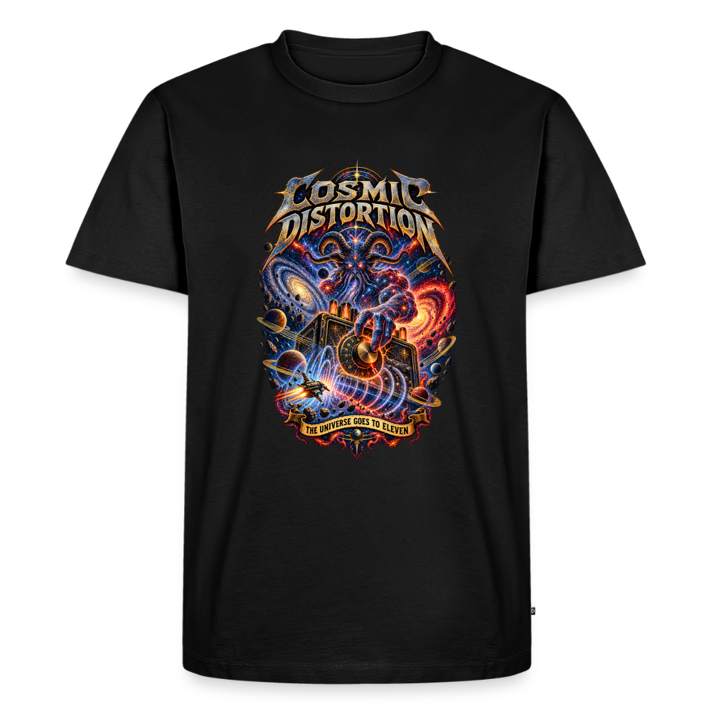 Cosmic Distortion Männer Premium T-Shirt - Schwarz