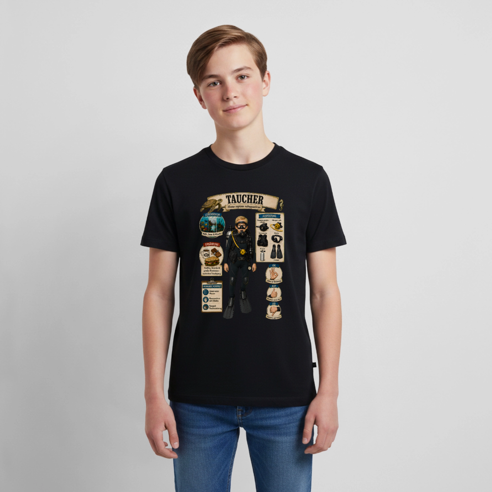 Kleiner Taucher – Homo sapiens subaquaticus | Teenager Premium T-Shirt - Schwarz