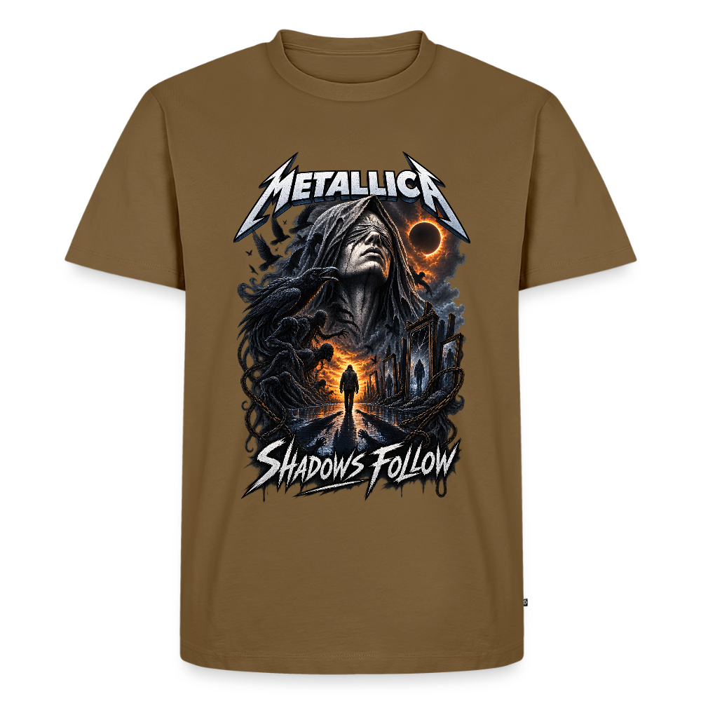 Metallica Shadows Follow Männer Premium T-Shirt - Nussbraun