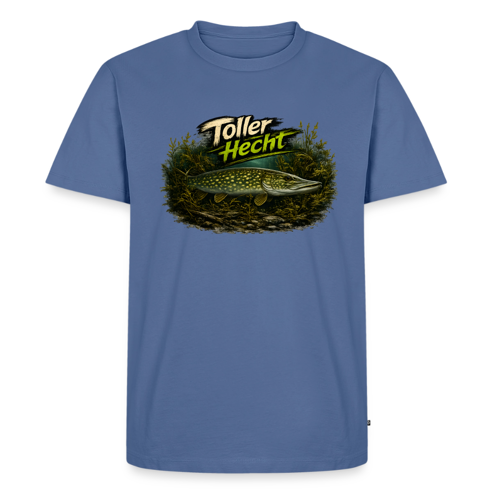 Toller Hecht – Hecht Motiv Angler | Männer Premium T-Shirt - Taubenblau