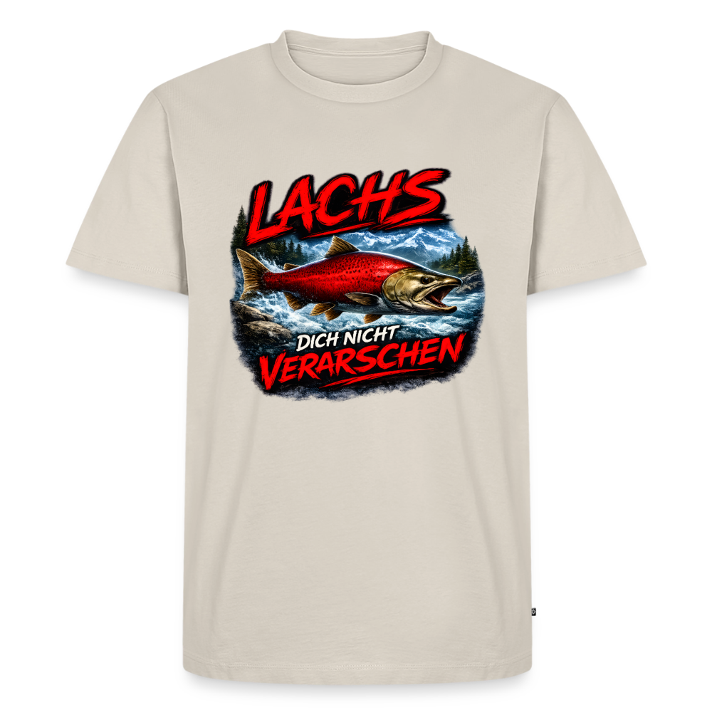 Lachs dich nicht verarschen | Männer Premium T-Shirt - Beige