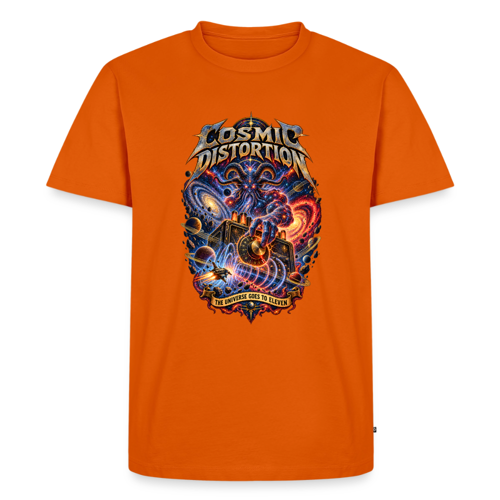 Cosmic Distortion Männer Premium T-Shirt - Orange 