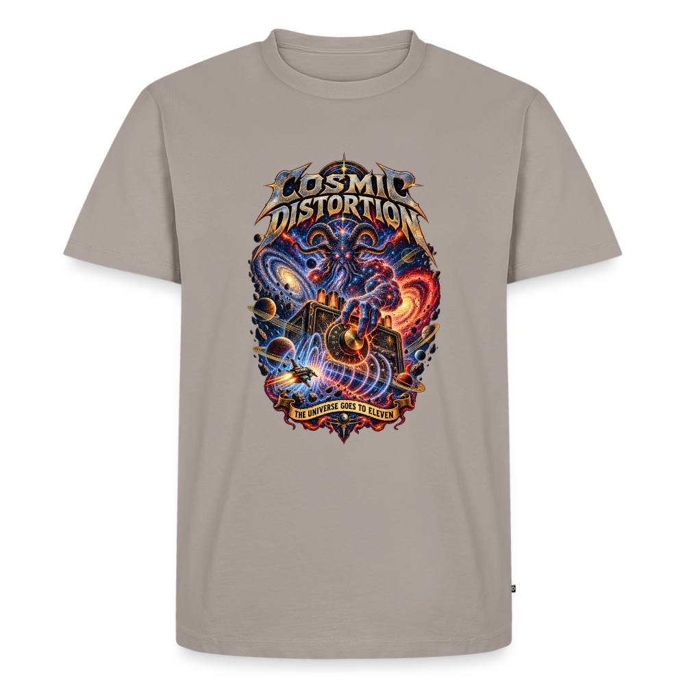 Cosmic Distortion Männer Premium T-Shirt - Taupe