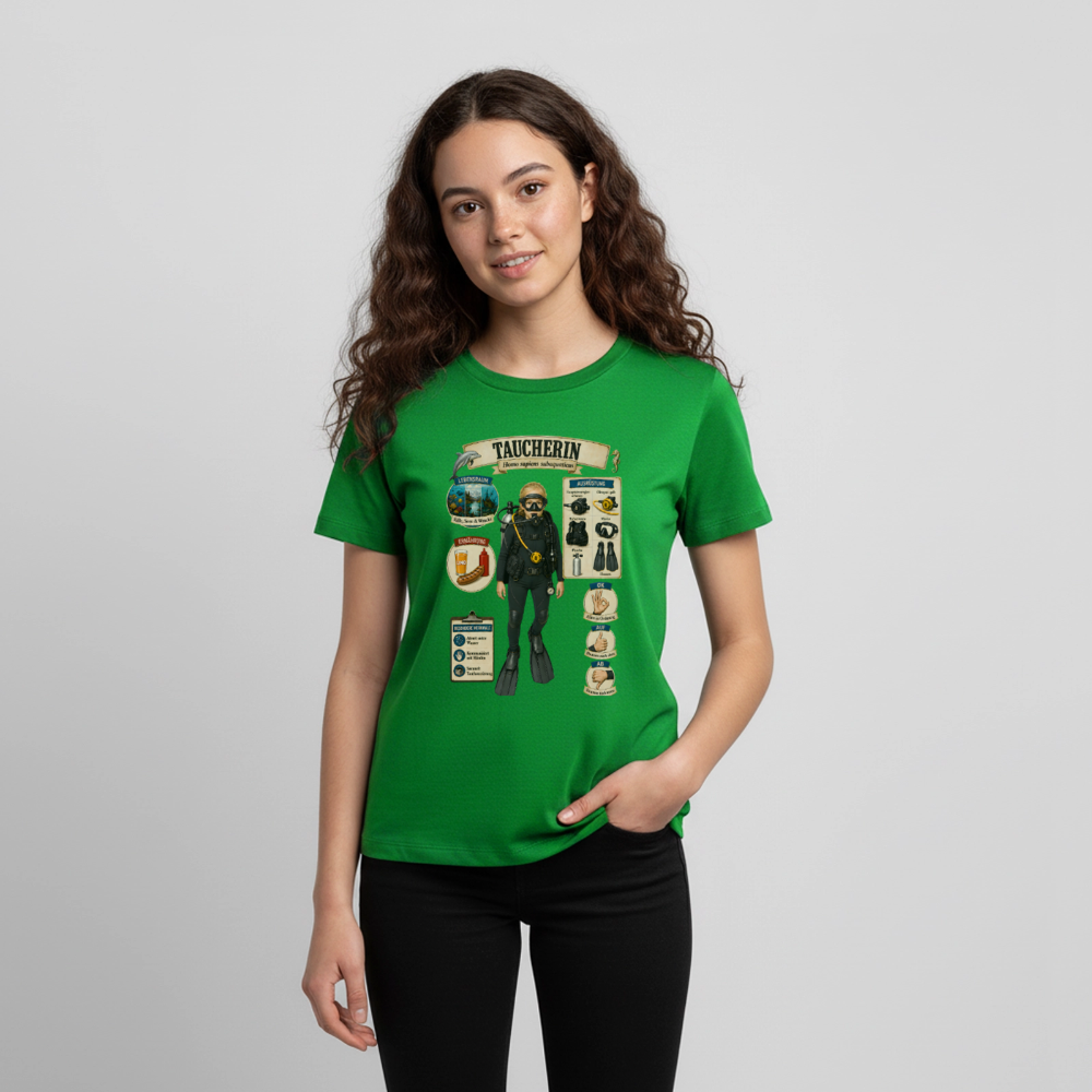 Kleine Taucherin – Homo sapiens subaquaticus | Teenager Premium T-Shirt - Grün
