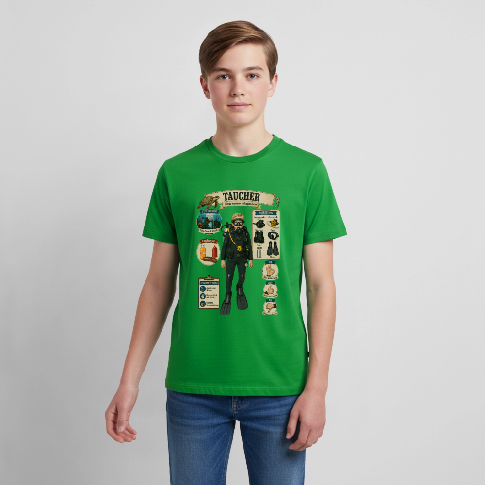 Kleiner Taucher – Homo sapiens subaquaticus | Teenager Premium T-Shirt - Grün