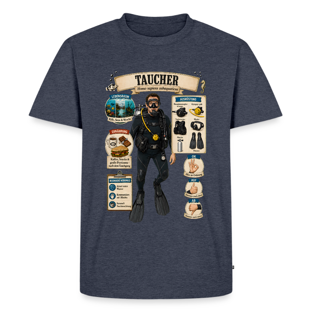 Taucher – Homo sapiens subaquaticus | Männer Premium T-Shirt - Jeansblau 