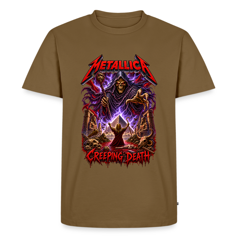 Metallica Creeping Death Männer Premium T-Shirt - Nussbraun