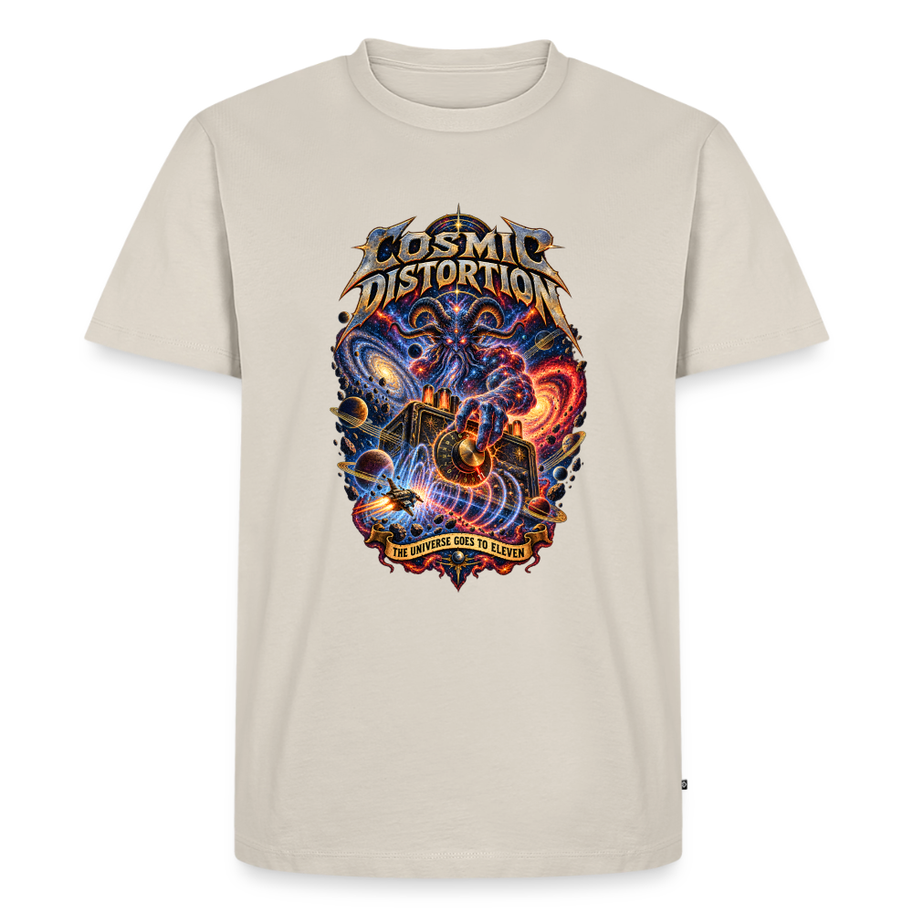 Cosmic Distortion Männer Premium T-Shirt - Beige