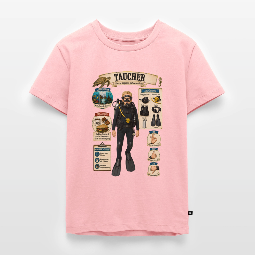 Kleiner Taucher – Homo sapiens subaquaticus | Kinder Premium T-Shirt - Rosa