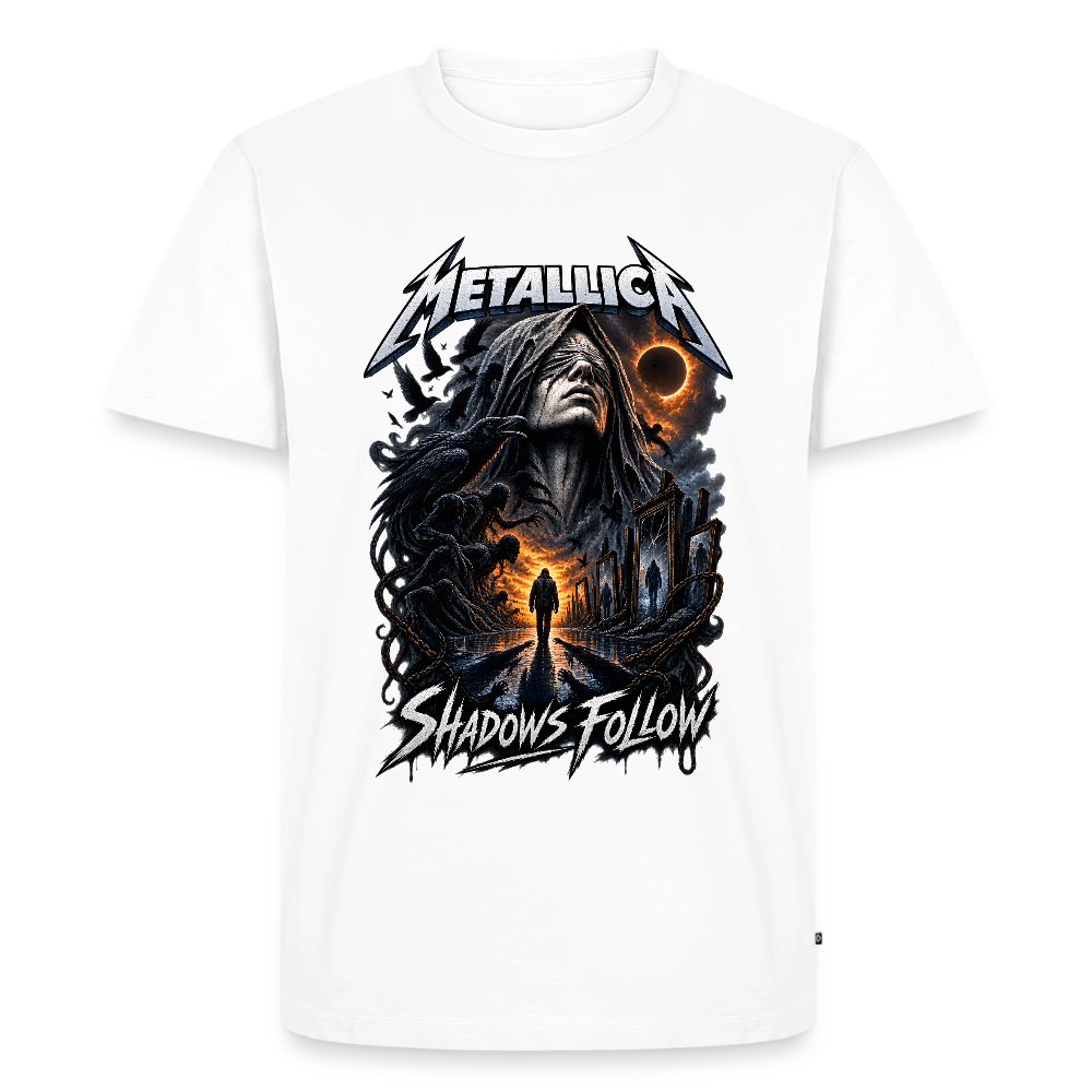 Metallica Shadows Follow Männer Premium T-Shirt - Weiß