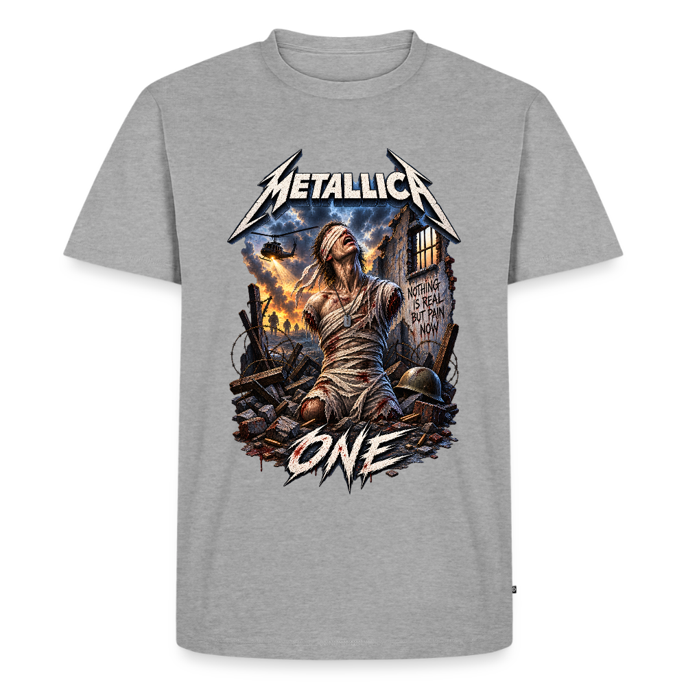 Metallica One Männer Premium T-Shirt - Grau meliert