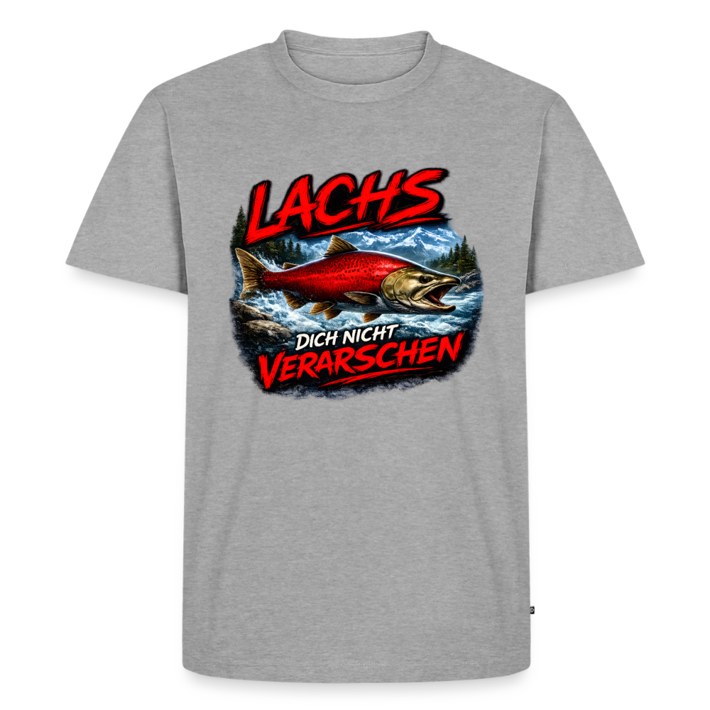Lachs dich nicht verarschen | Männer Premium T-Shirt - Grau meliert