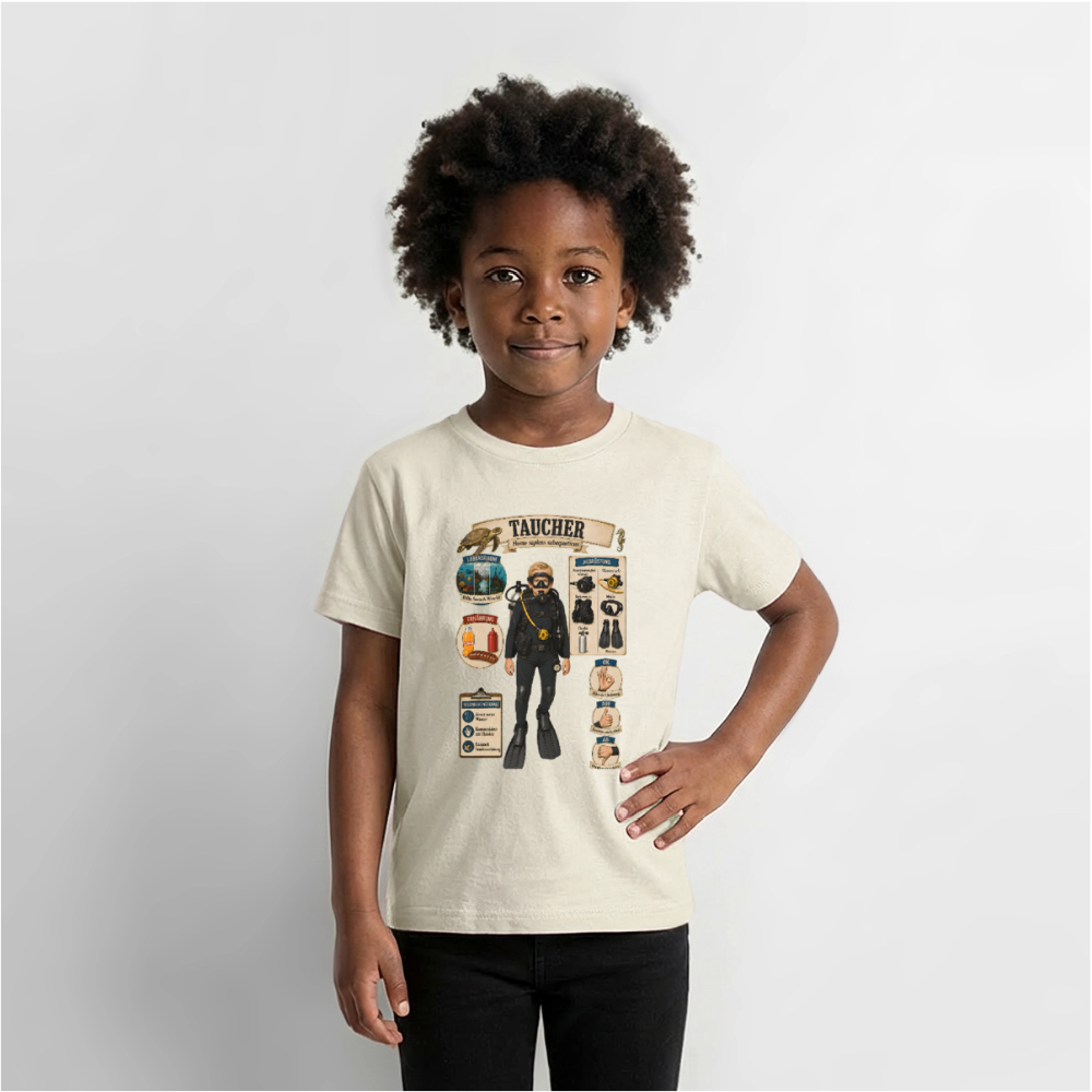 Kleiner Taucher – Homo sapiens subaquaticus | Kinder Premium T-Shirt - Naturweiß
