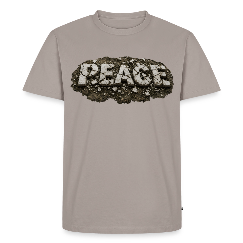 PEACE in Trümmern | Männer Premium T-Shirt - Taupe