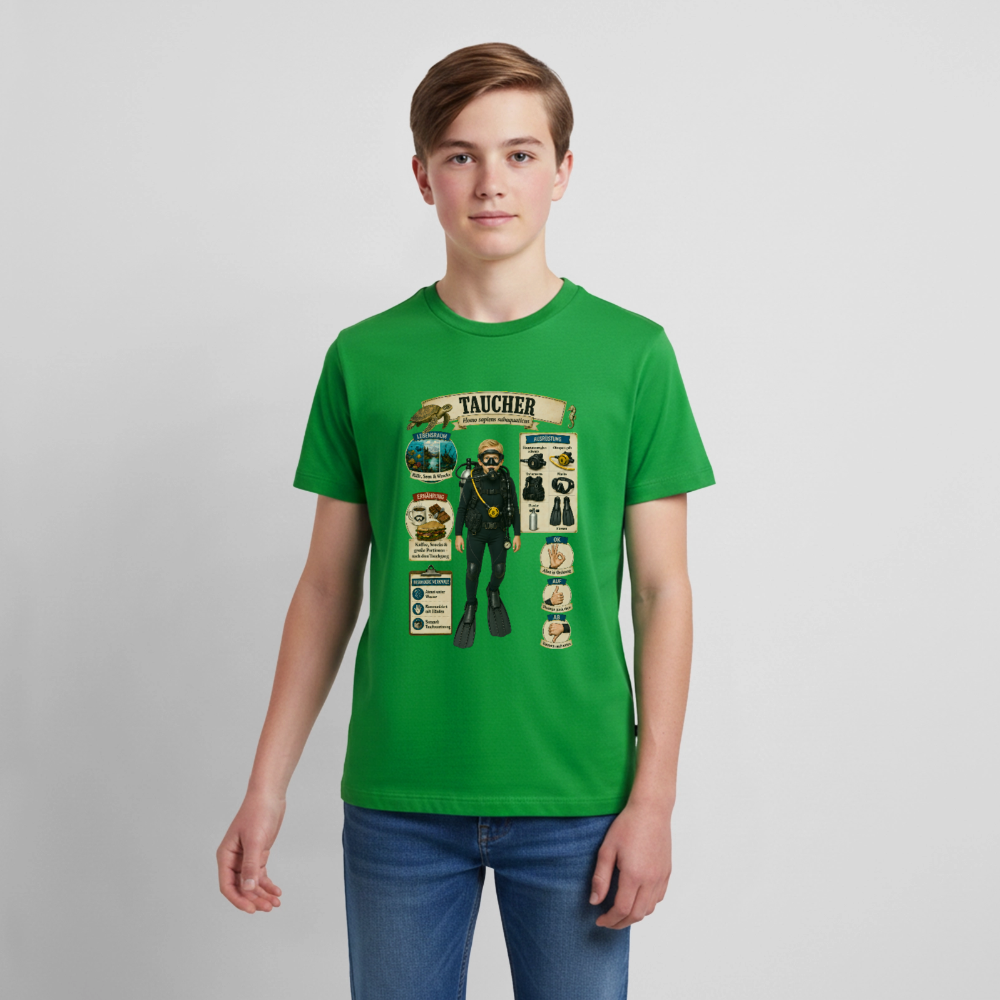 Kleiner Taucher – Homo sapiens subaquaticus | Teenager Premium T-Shirt - Grün