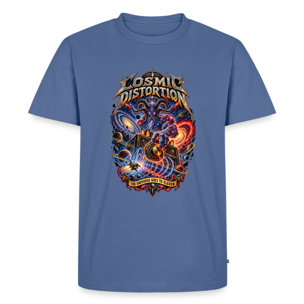 Cosmic Distortion Männer Premium T-Shirt - Taubenblau
