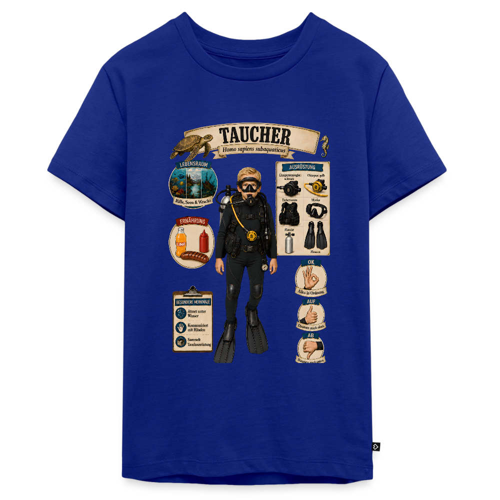 Kleiner Taucher – Homo sapiens subaquaticus | Teenager Premium T-Shirt - Royalblau