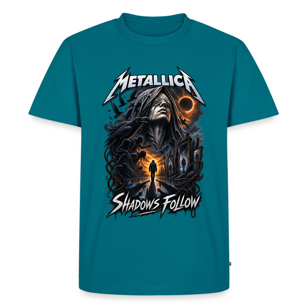 Metallica Shadows Follow Männer Premium T-Shirt - Petrol