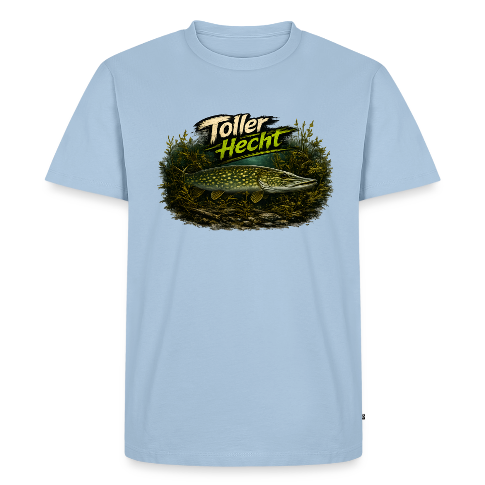Toller Hecht – Hecht Motiv Angler | Männer Premium T-Shirt - Hellblau