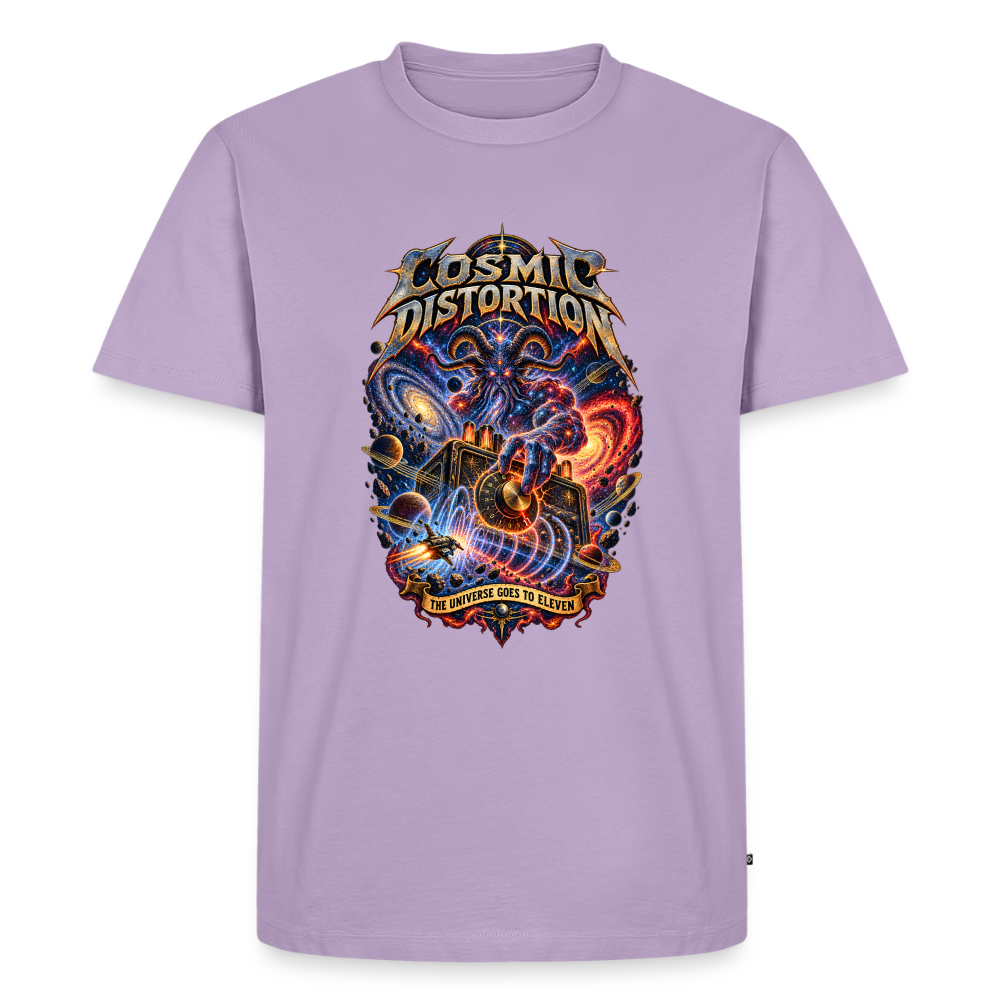 Cosmic Distortion Männer Premium T-Shirt - Lavendel