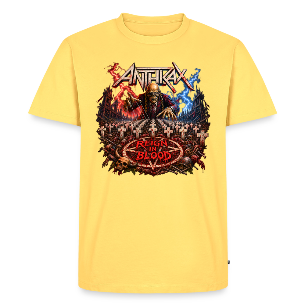 Metallica New Big 4 Männer Premium T-Shirt - Pastellgelb