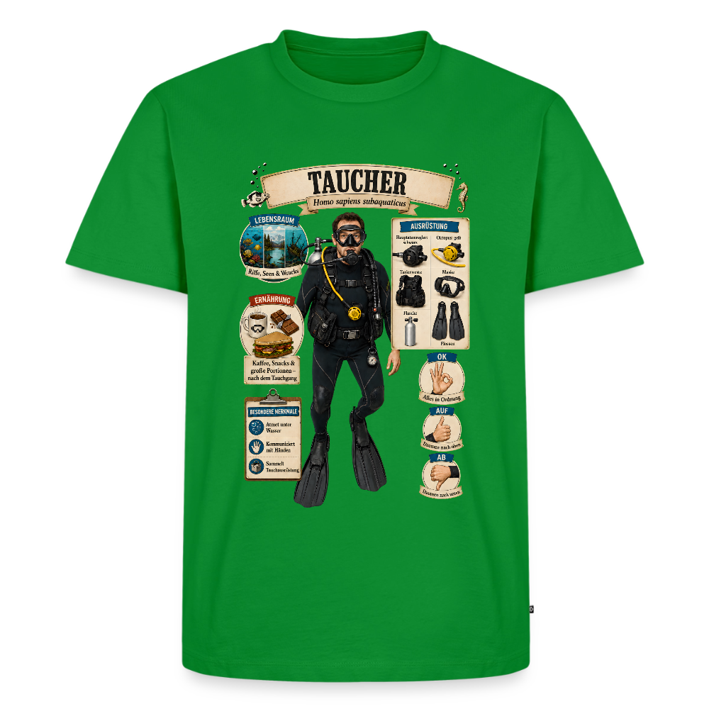 Taucher – Homo sapiens subaquaticus | Männer Premium T-Shirt - Grün